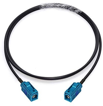 Bingfu Fakra Z Buchse auf Fakra Z Buchse Auto Antennen Verlängerungskabel 1m für Auto Stereo Android Head Unit GPS Navigation FM AM Radio Sirius XM Satellitenradio 4G LTE Telematik Bluetooth Modul