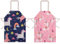 umorismo 2 Packung Schürze Kinder, Einhorn Kinderschürze Kinder Verstellbare Kochschürze Kinder Wasserdichte Mit Tasche Für Mädchen Und Jungen Zum Backen, Garten, Grill
