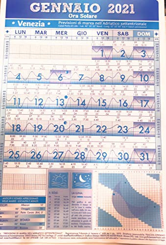 Generico Kalender der Räume von Venedig Jahr 2021 (auch Ravenna)