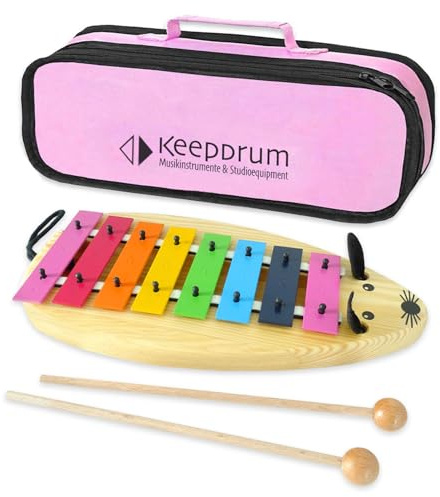 Sonor MG Maus Glockenspiel + keepdrum Tasche Pink
