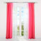 HongYa 2er-Pack Farbverlauf Gardinen Transparenter Voile Vorhänge Schals mit Kräuselband H/B 245/140 cm Rot