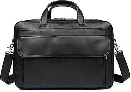 XIXIDIAN Männer Aktenkoffer Business Umhängetasche Messenger Bags Computer Laptop Handtasche Tasche Herren Reisetaschen, 17 in Laptop (Color : Black, Size : 45cmx32cmx13cm)