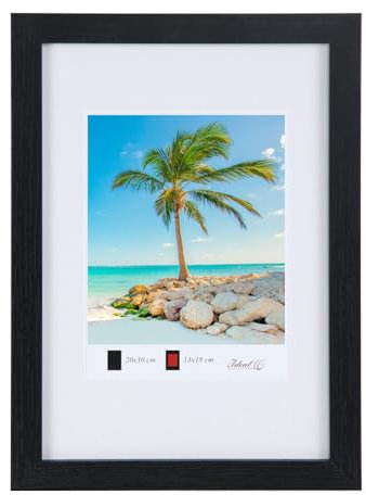 Holz Bilderrahmen Plexi Lifestyle Foto Rahmen Collage Wanddeko Poster HR25: Farbe: Schwarz | Format: 50x70