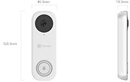 EZVIZ Dual band WiFI doorbell (Wired) Built in AI smart Alert (DB1 Pro)