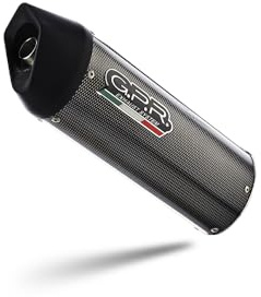 GPR Auspuff kompatibel mit Hyosung Comet 650 Gt - R 2004-2016, Furore Poppy, Endschalldämpfer mit speziellem Flansch, mit herausnehmbarem DB-Killer