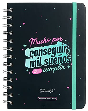 Mr. Wonderful, Wonder-Kalender für 2023-2024, Wochenansicht, viel zu erreichen und tausend Träume zu erfüllen