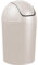 Home Centre Compact Plastic Swing Top Waste Bin 15 Litre White House Office Bathroom Lobby Dustbin Convenient Flap Top Cylindrical Shape Hygienic Waste Disposal Versatile Daily Usage