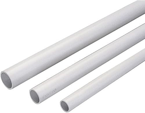 6PZ TUBO RIGIDO Ø 16 mm 2 metri grigio in PVC passacavi a parete per cavi elettrici