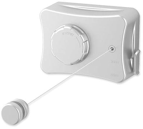 Cuerda de lino retráctil, 5,1 m, hilo de lino interior retráctil, hilo de lino retráctil, línea de lavado ajustable, hilo de lino retráctil de acero inoxidable para dormitorio, cuarto de baño