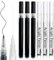 newatty 6 Feutre Acrylique Noir Blanc, 0.7mm Feutres Noirs Blanc Acrylique Stylo Peinture Acrylique Marqueurs Peinture pour Pneu Pierres Galets Bois Verre Metal Textile Album Photo