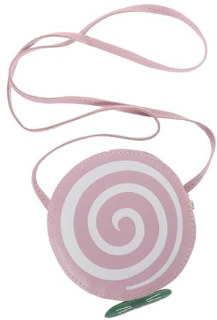 LIFKOME Pu Umhängetasche Damen Runde Lollipop Umhängetasche Aus Pu Material Modische Crossbody Tasche Für Mädchen Attraktive Schultertasche Für Freizeit Und Party