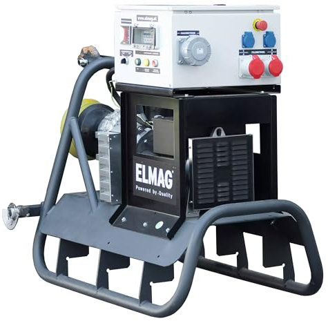 Elmag Zapfwellen-Stromerzeuger SEZN 30WD-AVR-IT/TN 27 kVA Generator für Feld- & Hausbetrieb, 2x 230 V & 3x 400 V 1500 UpM Notstromaggregat mit AVR, Isolationsüberwachung & 3-Punkt-Aufhängung