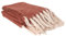 HOME DECO FACTORY, TX0078, Plaid Terracotta à Franges, Textile d'intérieur élégant et Doux, idéal pour canapé ou lit, Facile à Entretenir, Dimensions 120x150 cm, Couleur Orange