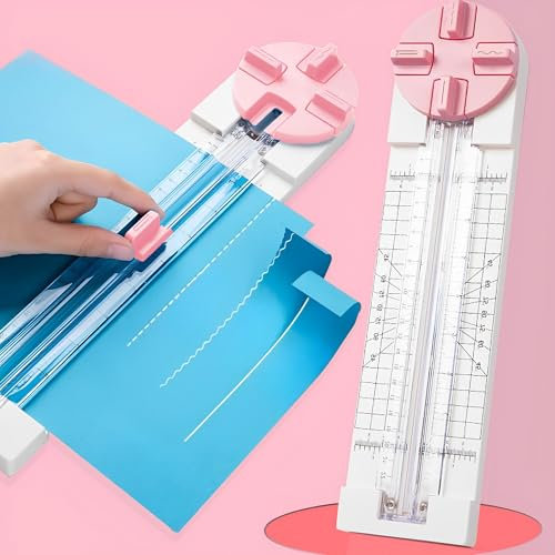XSQD Coupe-papier Rotatif à Tête 4-en-1, Machine à découper le Papier Avec Échelle, Avec Protection de Rabat en Plastique, Pour Photo, Papier Cartonné, Papier A6 / A4, Coupe Papier Domestique