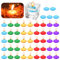 50 candele galleggianti colorate, 35 mm, non profumate, candele galleggianti decorative, per matrimoni, piscine, feste, spa, vasche da bagno, San Valentino, Natale