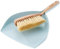 Smidge Portable Dustpan and Brush Set, Natural Bristles with a Soft and Firm Grip Handle, Ideal as a Table Brush or Gathering Floor Debris