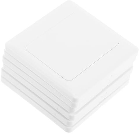 iplusmile 6 Pièces Couvercle de Prise Électrique Type Plaque Murale Étanche pour Cache Câble Obturateur Compatible avec Environnements Résidentiels