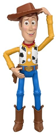 Mattel Disney und Pixar Toy Story 5 Howdy Partner Woody | Großfigur, 30 cm großes Spielzeug mit Hut-Tipp-Bewegung, 14 bewegliche Gelenke, JKV38