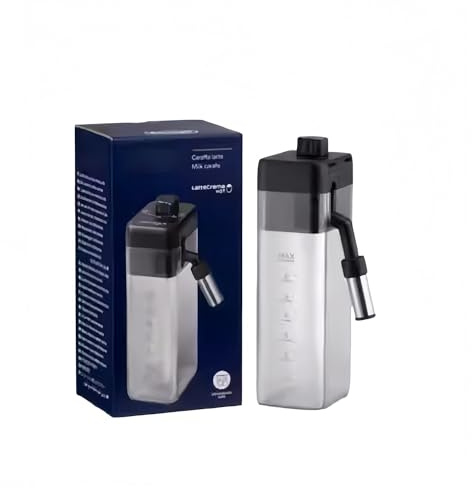 Cold Milk Frother Jug, Replacement Part R5W/GR Compatible with De'Longhi ECAM Series Coffee Machines, Includes Lid
