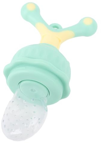 Fdit Innovativer Baby-Zahnnahrungs-Schnuller für Gesundes Wachstum, Leicht zu Reinigen, für Baby-Frucht-Futterspender (GREEN)