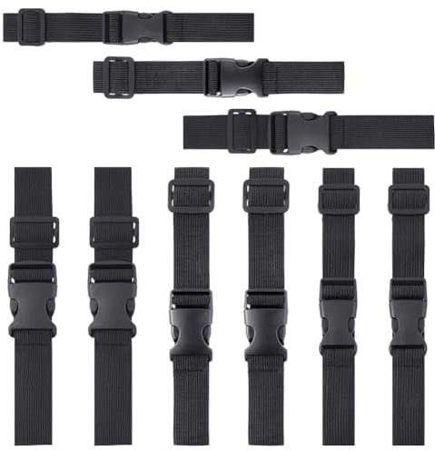 WADORN Waist Bag Belts Extender, Fanny Pack Strap Extender Nylon Adjustable Belt Bag Strap Extension with Buckle for Outdoors Workout Traveling Casual Running Hiking Cycling Pouch Backpack