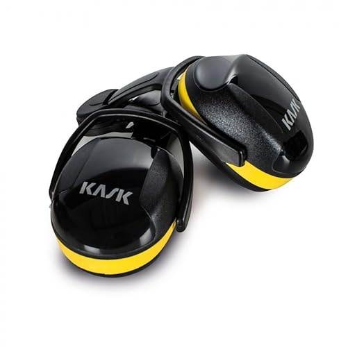 Casco da Lavoro KASK Professionale | Leggero, Ventilato e Regolabile | per Edilizia, Cantiere, Lavori in Quota | Predisposto per Visiera e Cuffie Antirumore da acquistare separatamente.