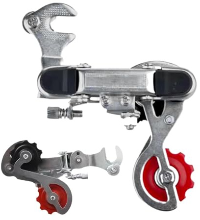 Générique 7-Gang-Umwerfer – verzinktes Eisen, 15 x 5 cm | für Fahrräder mit Gangschaltung, einfach zu installieren, für Mountainbikes und Road Bikes