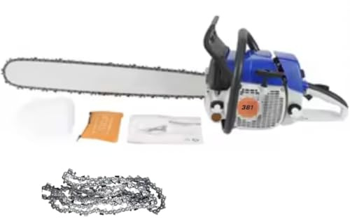 Motosierra profesional MS381 de 72,2 cc con cadena de 55,88 cm a gas para corte forestal y leña