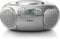 Philips AZ127 Portable CD Player with Radio, Cassette, Dynamic Bass Boost, Audio-In (3.5 mm) , Silver