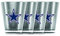 Duck House NFL Dallas Cowboys Isoliertes Schnapsglas aus Acryl, 4 Stück