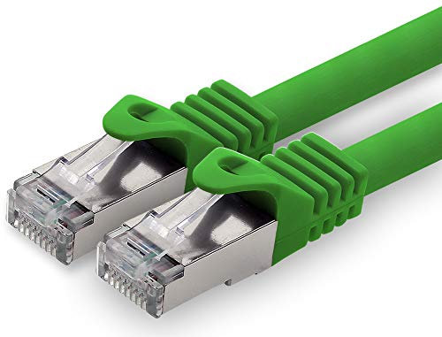 20m - vert - 1 pièce câble réseau CAT.7 câble patch SFTP PIMF LSZH câble Gigabit Lan 10Gb s câble brut cat7 avec connecteur RJ45 Cat6a compatible avec CAT5 CAT6 cat7 cat8