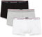 Tommy Hilfiger Herren Boxershorts Low Rise Trunks aus Baumwolle, Mehrfarbig (Black/Grey Heather/White), L