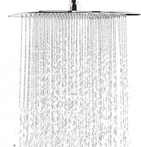 Hiendure® 40cm 304 Rostfreier Stahl Platz Ultra dünn Niederschlagsmenge Duschkopf