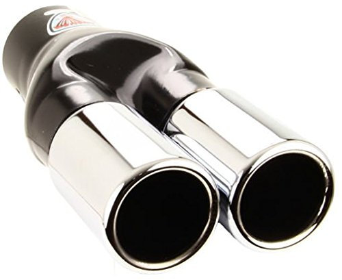 Chromé Duplex Inox pour pot d'échappement endtopf – Droite-Tuning – universel