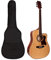 Gitarrentasche Gig Bag Guitar Case Gitarrenhüll Wasserdicht Gepolsterte Guitar Bag Mit Rucksackgarnitur für 40 41 Zoll Akustik Giatarre und Westerngitarre Gitarre Tasche Rucksack Schwarz