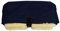Lammfell - HANDWÄRMER FÜR KINDERWAGEN Muff für Buggy Jogger mit echtem Merino Lammfell Farbe Blau/Gelb