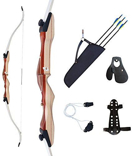 Bogenset Einsteigerset Recurvebogen Ragim Wildcat mit Carbonpfeilen 28 lbs