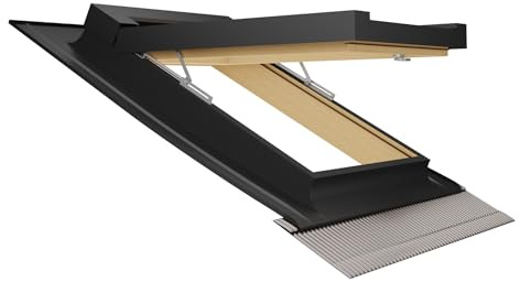 Emica Finestra da tetto Habitat Vasistas Legno (55x78 Base x Altezza)