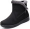 Hsyooes Stivaletti Donna Stivali da Neve con Pelliccia Caldo Scarpe Boots Invernali Antiscivolo Caviglia Piatto Stivaletti All'aperto Comodi Leggeri,Nero,Produttore 260/EU41