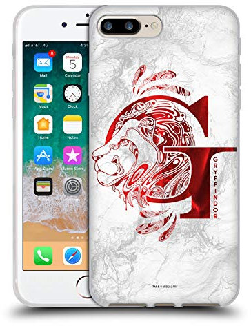 Head Case Designs Officially Licensed Harry Potter Gryffindor Aguamenti Deathly Hallows IX Gel Case [Military Grade Protection] Compatible With Apple iPhone 7 Plus/iPhone 8 Plus