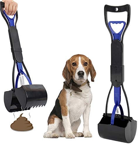 Anluomania Palette per Escrementi, Portatile Scoop di Poop Dog, Pet Pooper Scooper, 61 cm Manico Lungo Walking Poo, raccogli-Escrementi per Esterni/Interni, Cani e Gatti