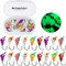 THKFISH Eisangeln Jigs Eisangeln Köder Eisangeln Ausrüstung Eis Klein Angelzubehör Kit Crappie Panfish Jigs C-18 Stück