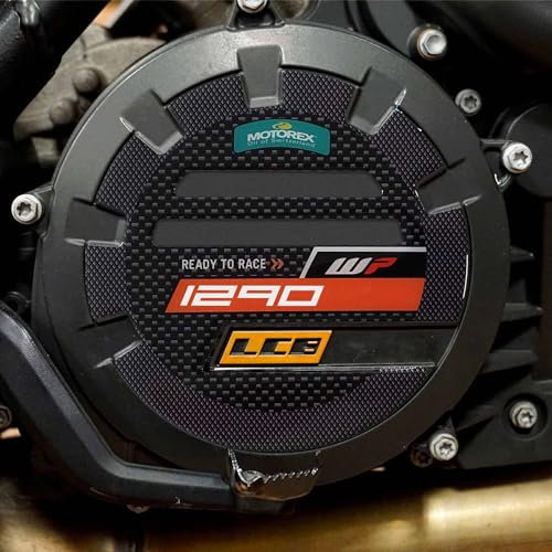 labelbike - Adesivi gel 3D protezioni laterali carter moto compatibile con KTM 1290 super duke
