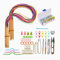 Bamboo Circular Needles, 18 Pairs of Knitting Needles 2mm-10mm Tube Multicoloured Round Crochet Needles with 58 Pieces Accessories Knitting Tools Box for Knitting Wool Scarf DIY (76)