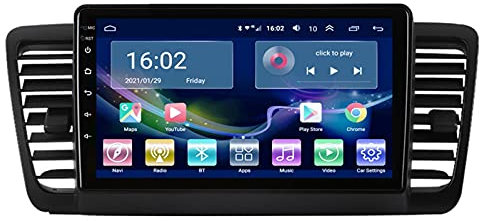GLXQIJ Autoradio Mit Navi Für Subaru Legacy 2004-2009, Radio Mit 9 Zoll Touchscreen Monitor, Unterstützt Lenkradsteuerung Mirrorlink Bluetooth Multimedia-Player,4+64G