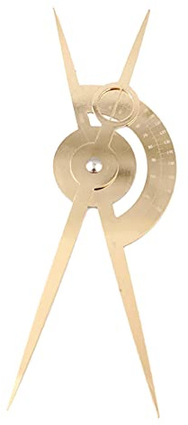 Sharplace Caliper Eyebrow Flexible Stencil Ruler for Permanent Makeup Shaper Shaping Tool Gold