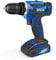 Kinzo Atornillador inalámbrico, 14,4 V, azul, taladro inalámbrico, velocidad variable