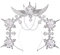 BLESSUME Halo Stirnband Frauen Cosplay Halloween Zubehör (Silber 5)