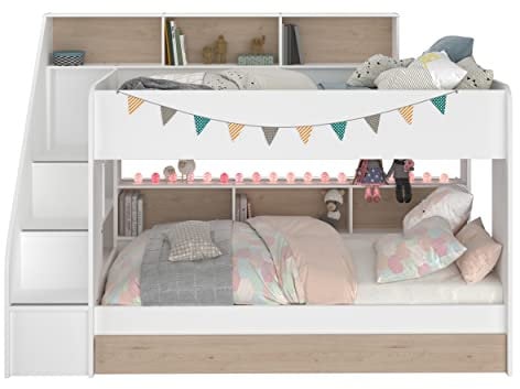 Parisot Etagenbett mit Schubkasten Bibop 1 Jackson-Eiche