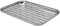 Dehner Grillschale, ca. 34.5 x 24.2 x 2.5 cm, Edelstahl, silber